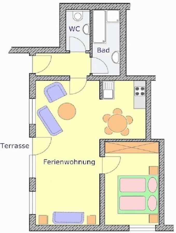 פרייבורג Andrea'S Ferienwohnungen מראה חיצוני תמונה